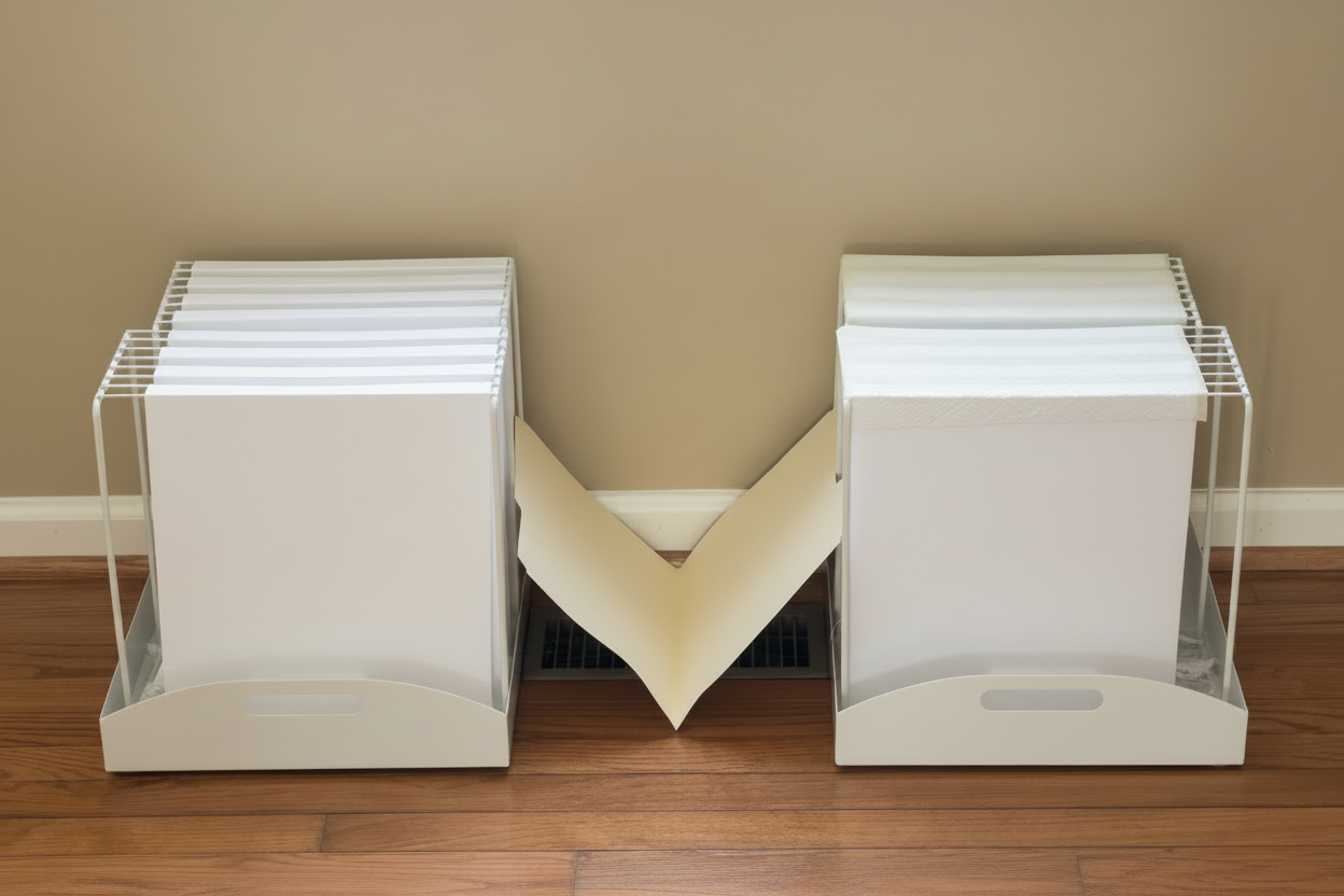 VecoCuby Up to 12 L/Day 1500 sq-ft (once/year rinse, support paper towels as wick) High Throughput Non-electric Evaporative Humidifier TWIN-HT3G