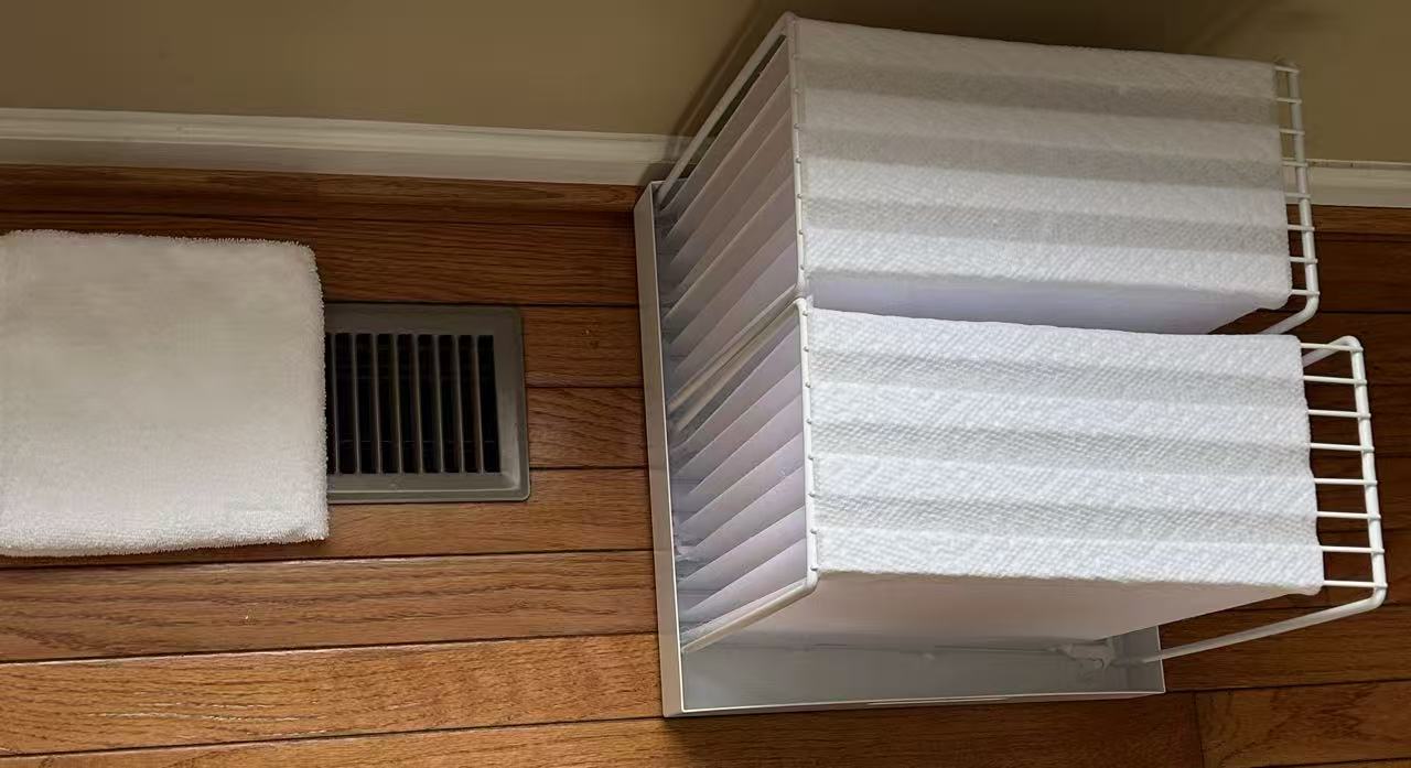 VecoCuby Up to 12 L/Day 1500 sq-ft (once/year rinse, support paper towels as wick) High Throughput Non-electric Evaporative Humidifier TWIN-HT3G